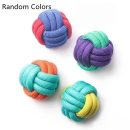 Pet Cotton Rope Knot Toy Set Bite Resistant Teeth Grinding (Option: Random Colors-Rope Ball)