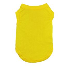 Dog Clothes Pet Clothing T-shirt (Option: Yellow-XS)