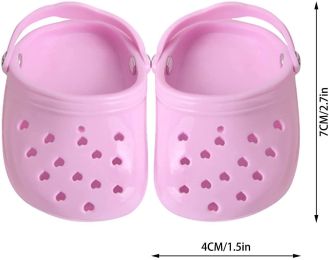 Dog Hole Shoe Wear-resistant Silicone (Option: Pink-2piece)