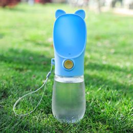 Dog Kettle Portable Accompanying Cup (Option: Sky Blue-400ml)