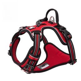 Chest Strap Pet Supplies Explosion-proof Vest Dog Hand Holding Rope (Option: Red-M)