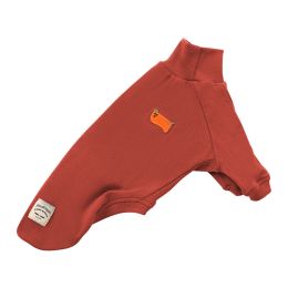 Waffle High Collar Sweater Special Dog Breed (Option: Red-GL)