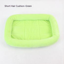 Teddy Bichon Cage Mat Small And Medium Dog Mat TeddyPomeranian Cotton Cushion (Option: Crystal Velvet Green-XL Extra Large 9050cm)