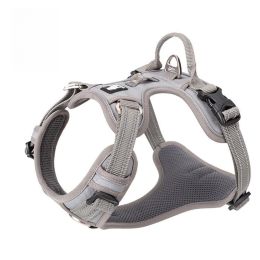 Chest Strap Pet Supplies Explosion-proof Vest Dog Hand Holding Rope (Option: Gray-XL)