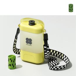 Portable Dog Outgoing Cup Walk (Color: Yellow)