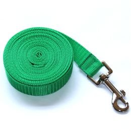 Fashion Pet Dog Solid Color Leash (Option: Green-1.2M x 1.5CM)