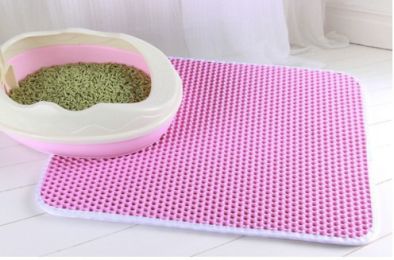 Double Layer EVA Pet Litter Mat (Option: Pink-30X30cm)