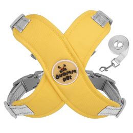 Pet Dog Breathable Chest Strap Reflective Hand Holding Rope (Option: Yellow-S)