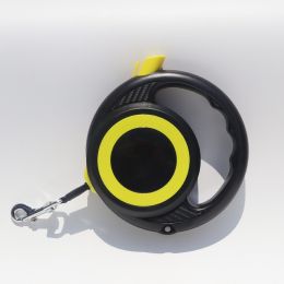 Portable Pet Dog Retractable Adjustment Hand Holding Rope (Option: Yellow Black-5 M)