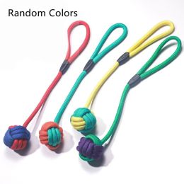 Pet Cotton Rope Knot Toy Set Bite Resistant Teeth Grinding (Option: Random Colors-Meteor)