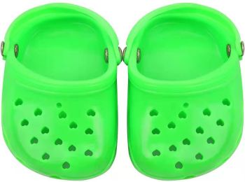 Dog Hole Shoe Wear-resistant Silicone (Option: Green-2piece)