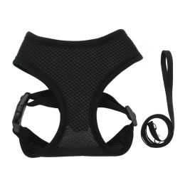 Breathable Mesh Dog Reflective Chest Strap (Option: Black-M)