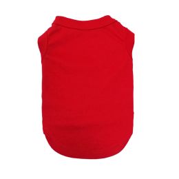 Dog Clothes Pet Clothing T-shirt (Option: Red-S)