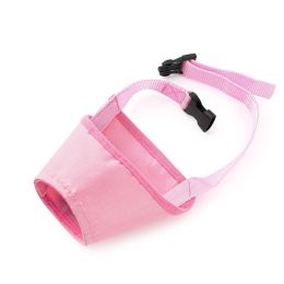 Anti-bite Anti-miseating Dog Mouth Cover Waterproof  Bark Stopper (Option: Pink-No2)