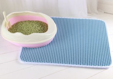 Double Layer EVA Pet Litter Mat (Option: Blue-30x45cm)